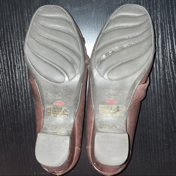 Clarks Pumps Artisan Mary Jane Chunky Block Low Heels Loafers Slip-on Shoes - Picture 9 of 11